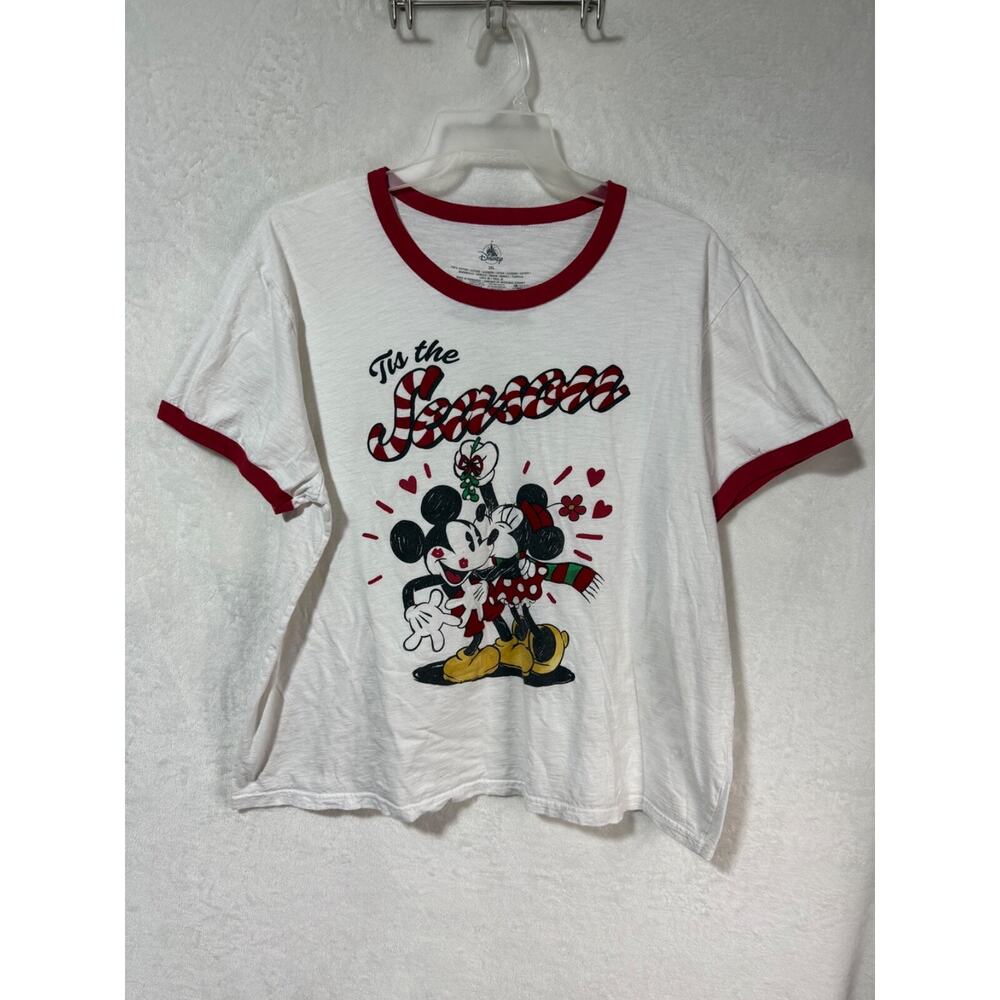 Disney Parks Mickey & Minnie Mouse Tis The Season Mistletoe Shirt Size 3XL